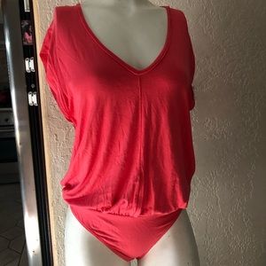 Free People Short Sleeve Knit Bodysuit